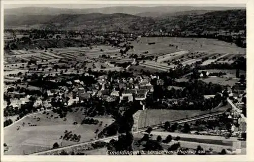 Ak Eimeldingen in Baden, Fliegeraufnahme