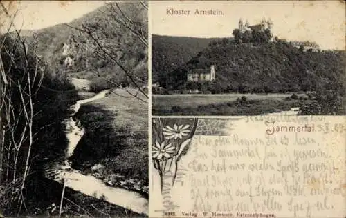 Ak Obernhof an der Lahn, Kloster Arnstein, Jammertal