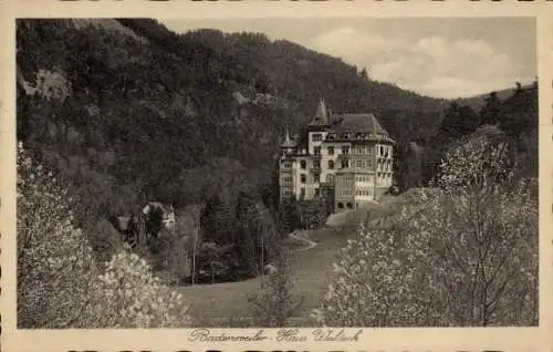 Ak Badenweiler im Schwarzwald, Haus Waldeck