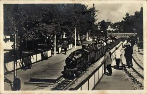 Ak München, Deutsche Verkehrsausstellung 1925, Liliputbahn