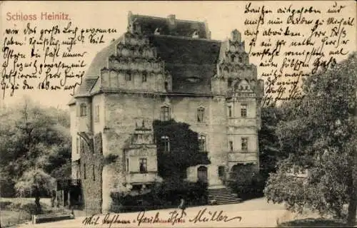 Ak Heynitz Nossen in Sachsen, Schloss Heinitz