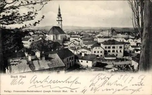 Ak Ried im Innkreis Oberösterreich, Panorama