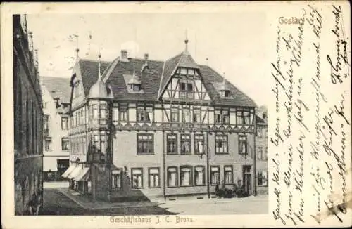 Ak Goslar am Harz, Geschäftshaus J. C. Bruns