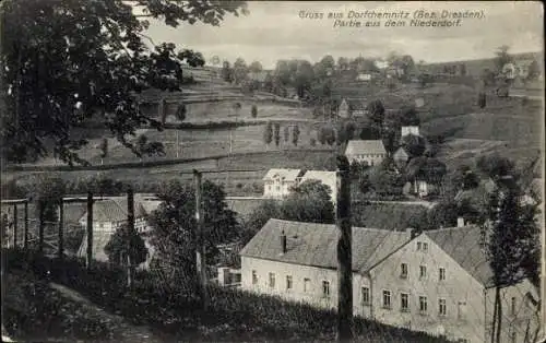 Ak Dorfchemnitz bei Sayda Mittelsachsen, Niederdorf