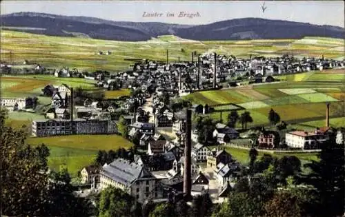 Ak Lauter Bernsbach im Erzgebirge Sachsen, Panorama