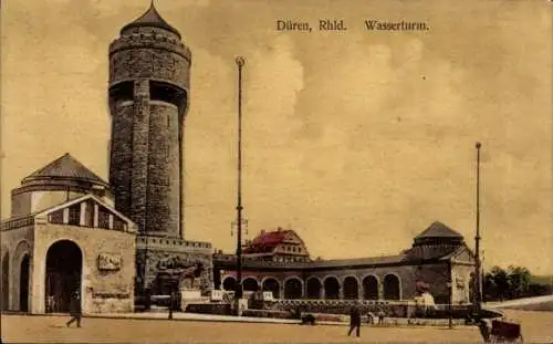 Ak Düren im Rheinland, Wasserturm