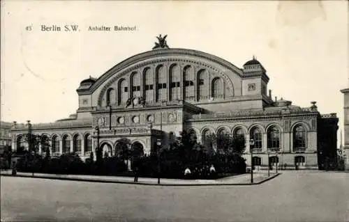 Ak Berlin Kreuzberg, Anhalter Bahnhof