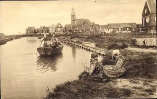 Ak Eiland Marken Nordholland Niederlande, Volkstrachten