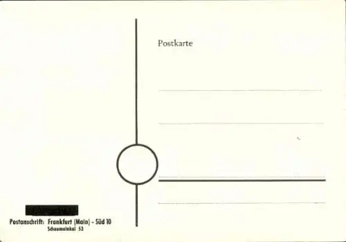 Ak Frankfurt am Main, Postkutsche, Bundespostmuseum