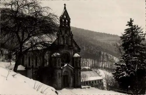 Ak Masevaux Masmünster Elsass Haut Rhin, Notre-Dame de Houppach, Pelerinage, Colonie de Vacances