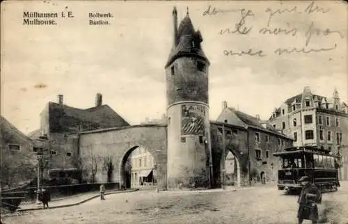 Ak Mulhouse Mülhausen Elsass Haut Rhin, Bastion