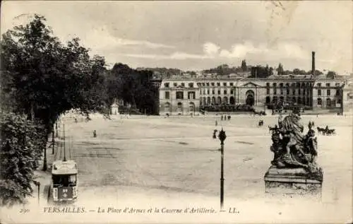 Ak Versailles Yvelines, Place d'Armes, Artilleriekaserne