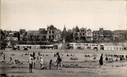 Ak Onival Ault Somme, Jeux sur la Plage a Maree Basse