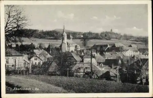 Ak Ebersbach in Sachsen Oberlausitz, Gesamtansicht