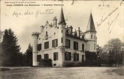 Ak Leognan Gironde, Chateau Ponteilh