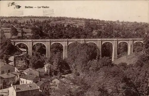 Ak Bellac Haute Vienne, Viadukt