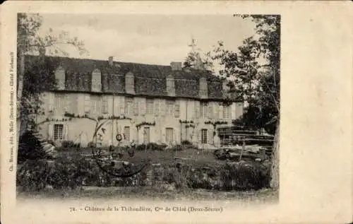 Ak Chizé Deux Sèvres, Schloss la Thibaudiere