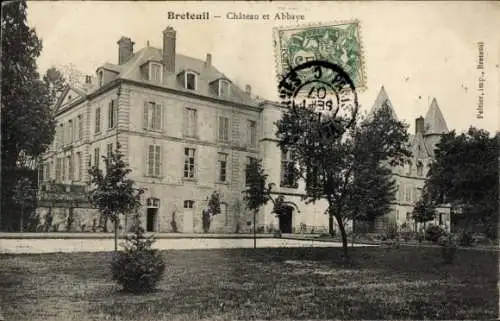 Ak Breteuil Oise, Schloss, Abtei