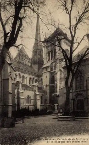 Ak Genf Genf Schweiz, Kathedrale St. Pierre, Kapelle der Machabäer