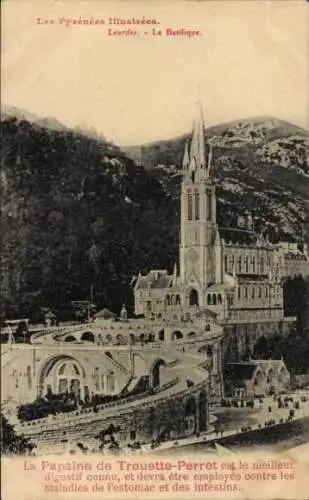 Ak Lourdes Hautes Pyrénées, Basilika