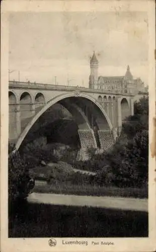 Ak Luxembourg Luxemburg, Pont Adolphe