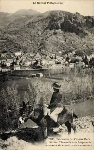 Ak Vic sur Cère Cantal, Panorama, Thermalbad