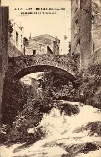 Ak Royat Puy de Dôme, Tiretaine-Wasserfall