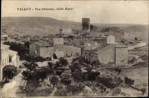 Ak Velaux Bouches du Rhône, Vue Generale, Cote Nord