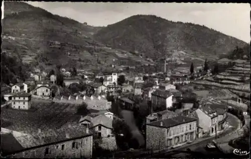 Ak Saint Sauveur de Montagut Ardeche, Gesamtansicht, Route de St Pierreville