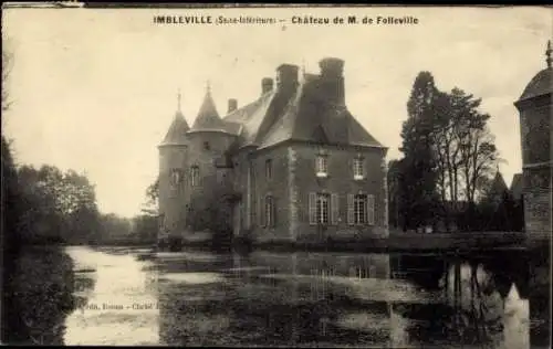 Ak Imbleville Seine Maritime, Chateau de M. de Folleville