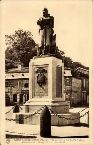 Ak Sainte Menehould Marne, Kriegerdenkmal