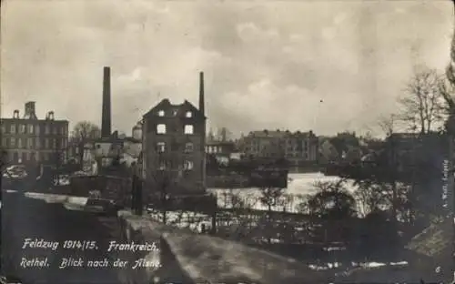 Ak Rethel Ardennes, Feldzug 1914-1915, Aisne