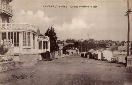 Ak Saint Cast Cotes d'Armor, Le Boulevard de la Mer