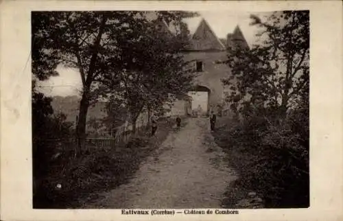 Ak Estivaux Estivau Corrèze, Chateau de Comborn