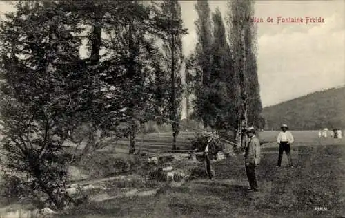 Ak Le Vallon de Fontaine Froide, Angler