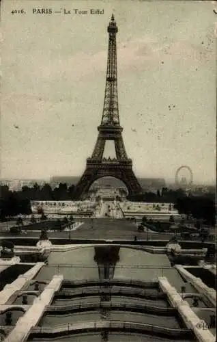 Ak Paris VII, La Tour Eiffel, Eiffelturm