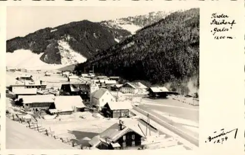 Ak Gerlos im Zillertal Tirol, Gesamtansicht, Winter