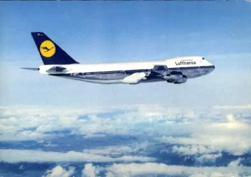 Ak Deutsches Passagierflugzeug, Lufthansa, Boeing 747