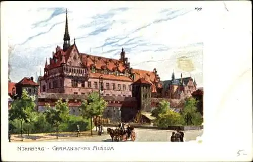 Künstler Ak Kley, Heinrich, Nürnberg, Germanisches Museum, Jubiläums-Landesausstellung 1906