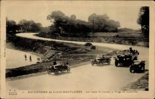 Ak Autodrom Linas-Montlhery, Les Lacets de Couard