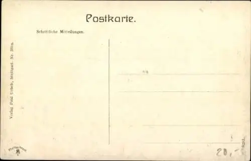 Ak Stuttgart in Württemberg, Rathaus
