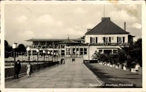 Ak Hannover in Niedersachsen, Maschsee-Promenade