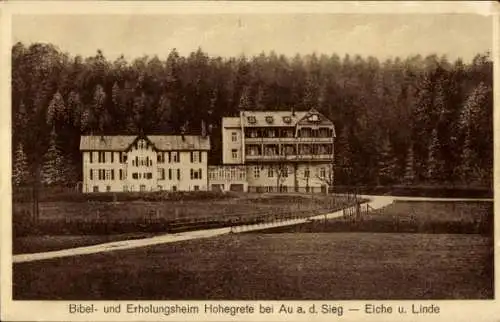 Ak Hohegrete Pracht im Westerwald, Bibel- und Erholungsheim, Haus Eiche und Linde