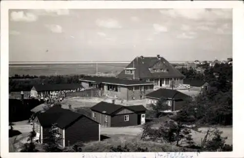 Foto Ak St. Peter Ording in Nordfriesland, Teilansicht, Pension