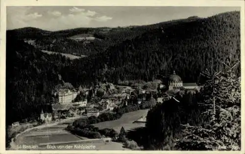 Ak Sankt Blasien im Schwarzwald, Panorama, Blick von der Kohlplatte