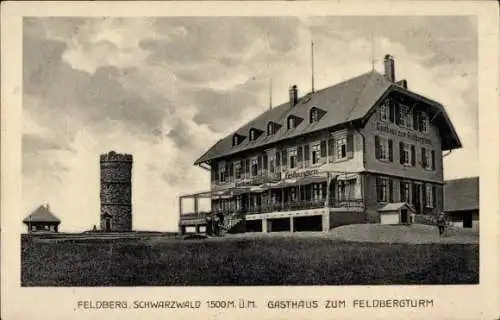 Ak Feldberg im Schwarzwald, Gasthaus zum Feldbergturm