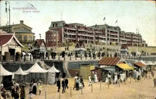 Ak Scheveningen Den Haag Südholland, Grand Hotel