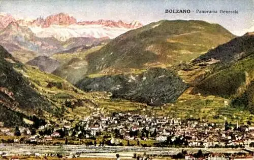 Ak Bozen Bolzano Südtirol, Gesamtansicht