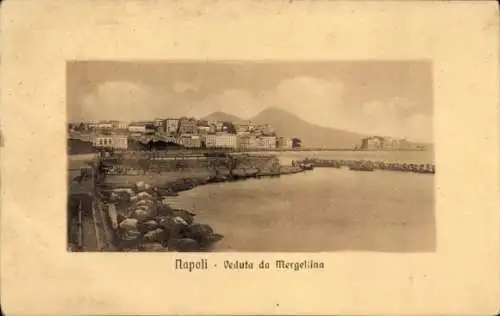 Passepartout Ak Mergellina Napoli Neapel Campania, Gesamtansicht