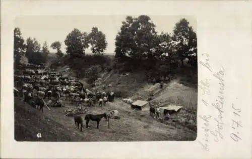 Foto Ak Golskienska Polen, Biwak